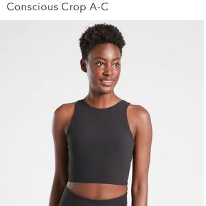 Athleta Black Conscious Crop A-C